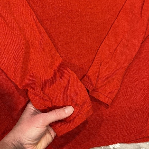 Eileen Fisher Red 100% Merino Wool Sweater - Picture 8 of 16